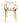 Fauteuil design artistique transparent couleur ambre